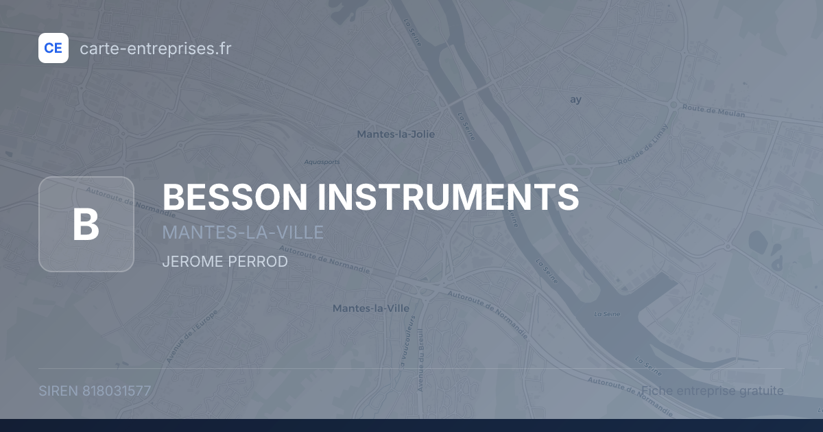 BESSON INSTRUMENTS — 818031577 — fiche entreprise