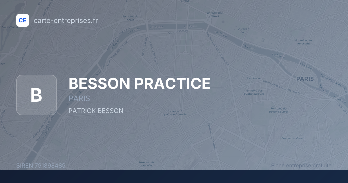 BESSON PRACTICE — 791898489 — fiche entreprise