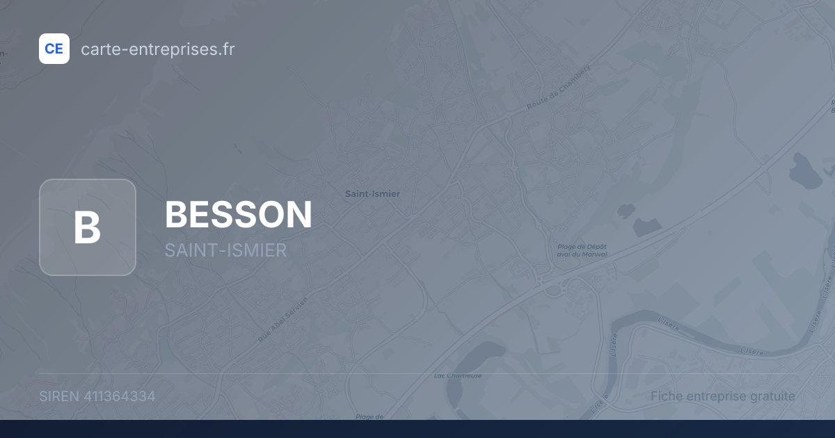 BESSON — 411364334 — fiche entreprise