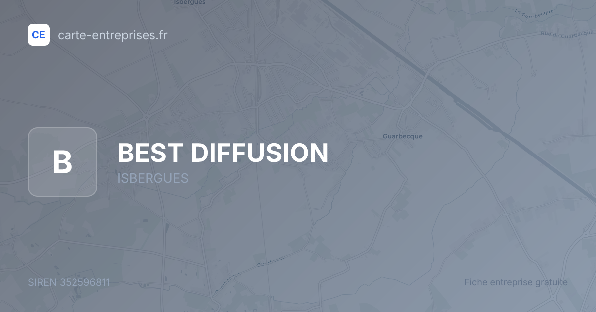 BEST DIFFUSION — 352596811 — fiche entreprise