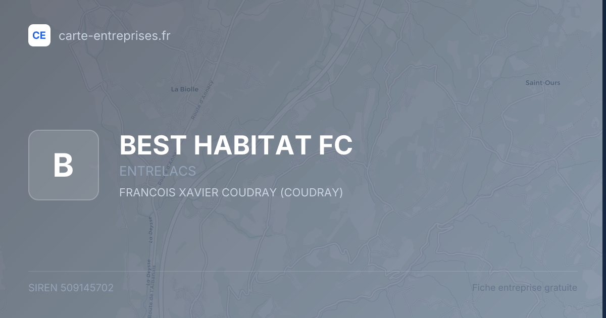 BEST HABITAT FC — 509145702 — fiche entreprise