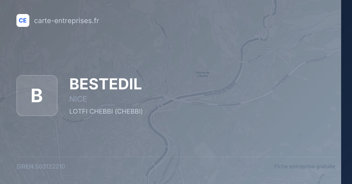 BESTEDIL — 503122210 — fiche entreprise