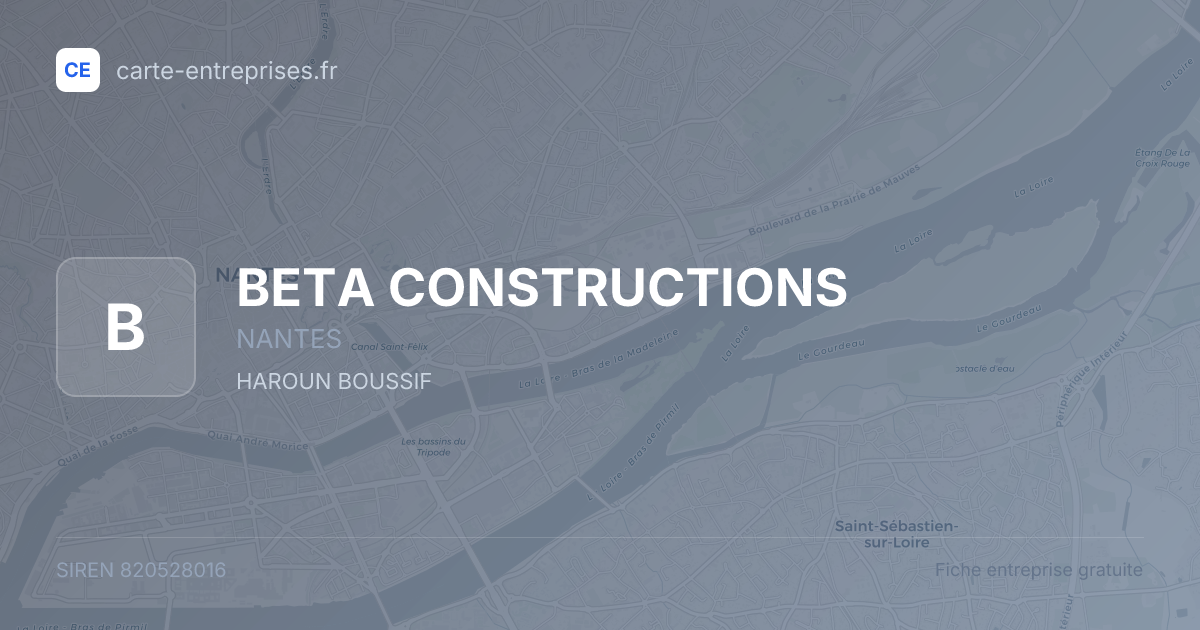 BETA CONSTRUCTIONS — 820528016 — fiche entreprise