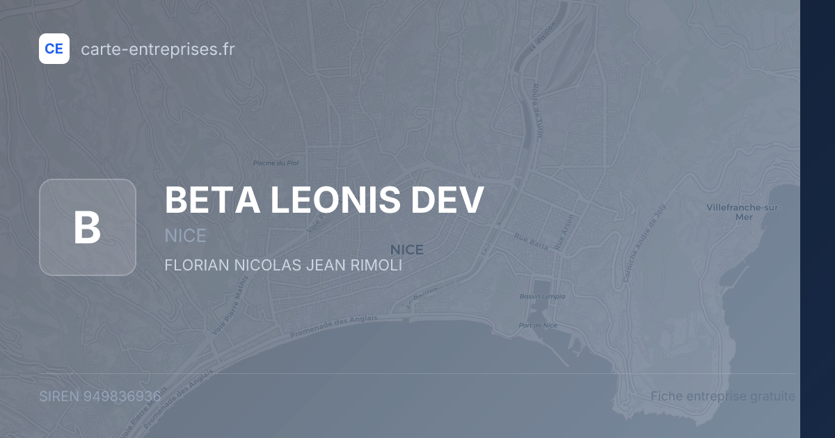 BETA LEONIS DEV — 949836936 — fiche entreprise