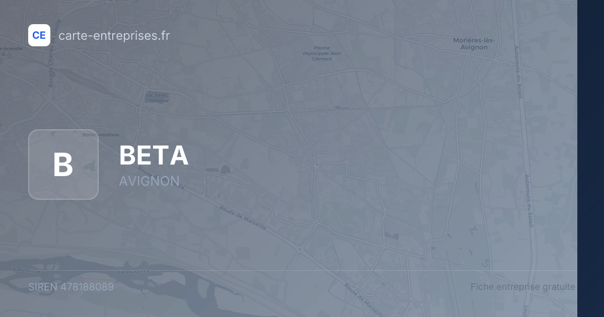 BETA — 478188089 — fiche entreprise