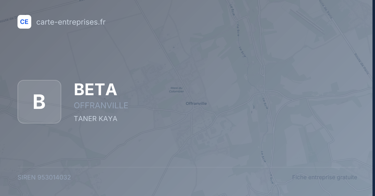 BETA — 953014032 — fiche entreprise