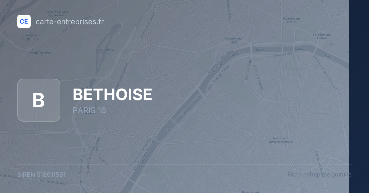 BETHOISE — 518911581 — fiche entreprise