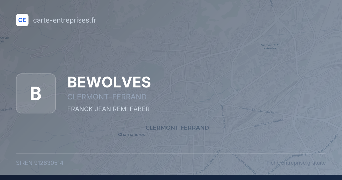 BEWOLVES — 912630514 — fiche entreprise