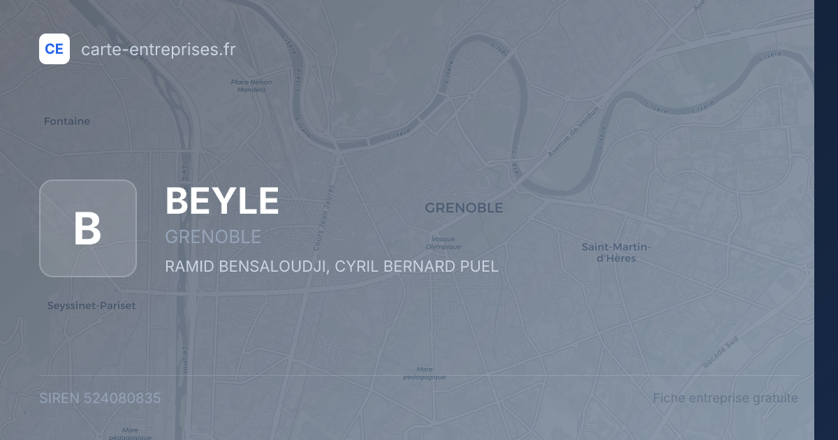 BEYLE — 524080835 — fiche entreprise