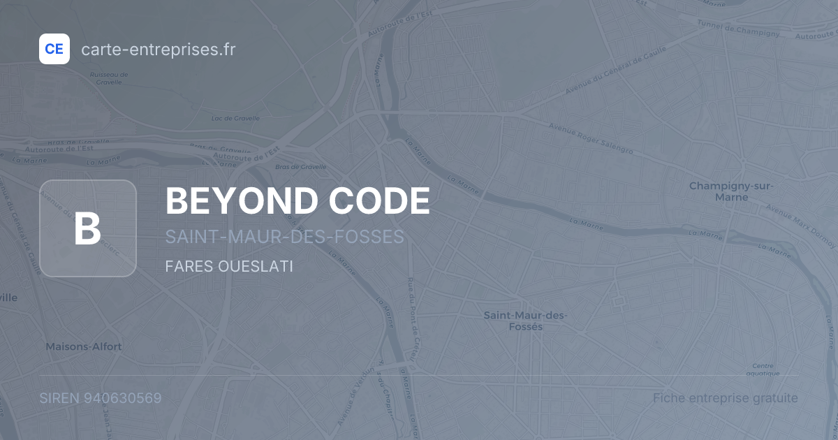 BEYOND CODE — 940630569 — fiche entreprise