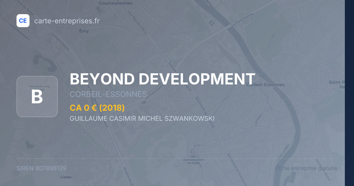 BEYOND DEVELOPMENT — 807896139 — fiche entreprise