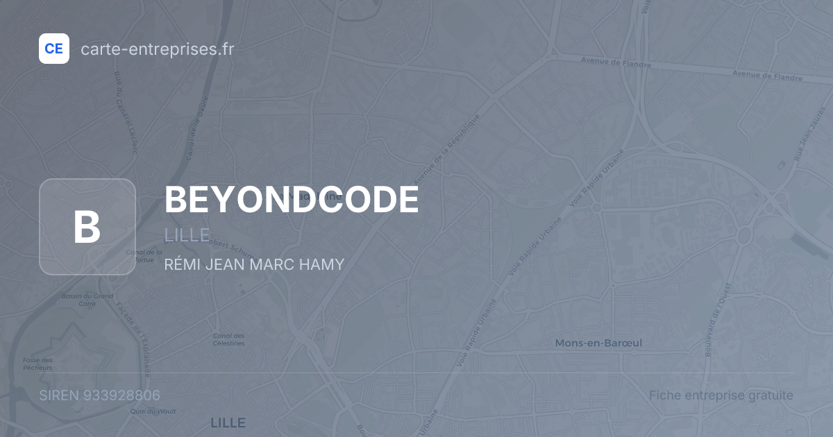 BEYONDCODE — 933928806 — fiche entreprise