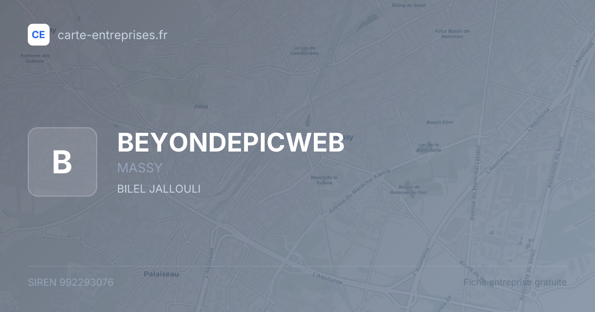 BEYONDEPICWEB — 992293076 — fiche entreprise