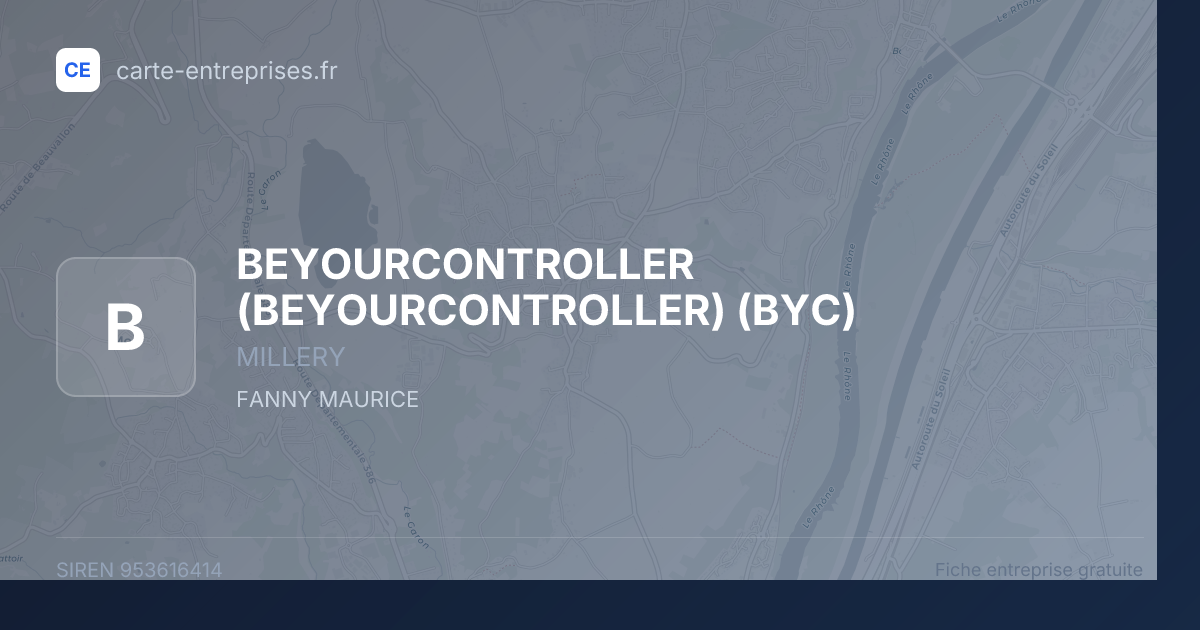 BEYOURCONTROLLER (BEYOURCONTROLLER) (BYC) — 953616414 — fiche entreprise