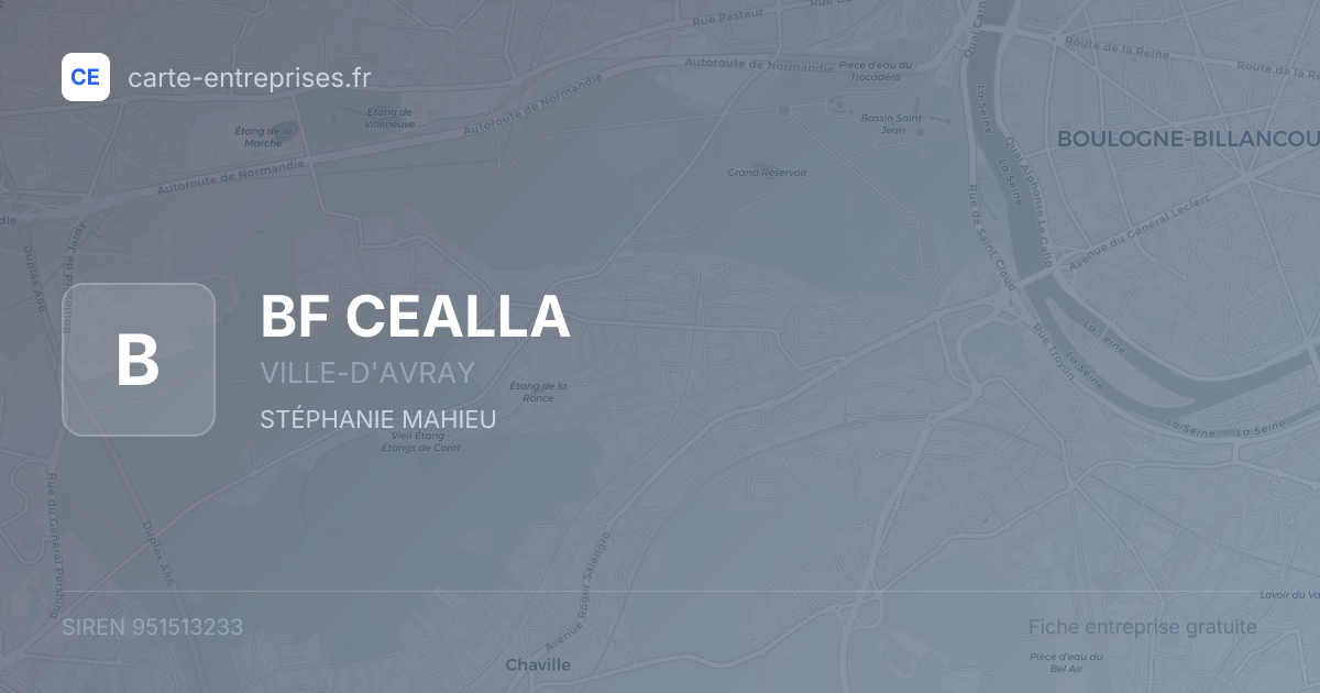 BF CEALLA — 951513233 — fiche entreprise