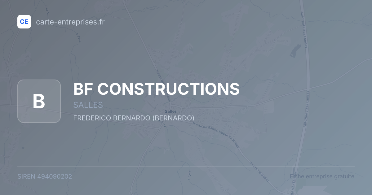 BF CONSTRUCTIONS — 494090202 — fiche entreprise