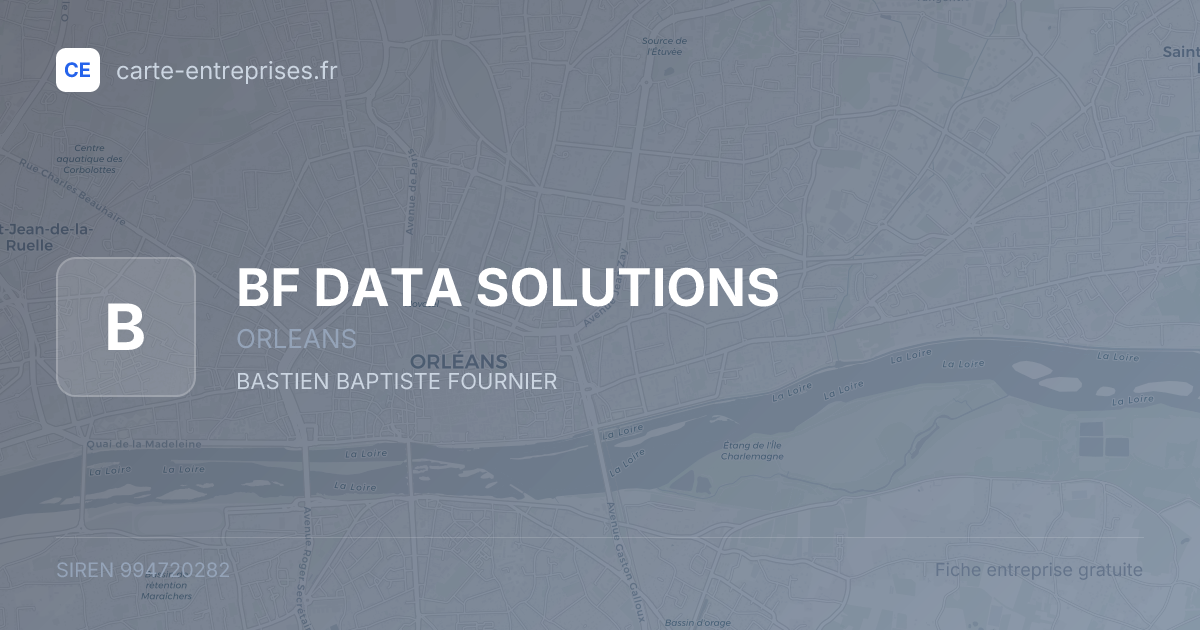BF DATA SOLUTIONS — 994720282 — fiche entreprise