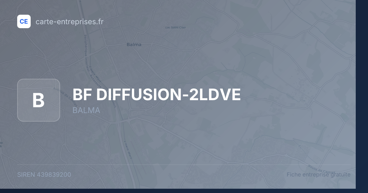 BF DIFFUSION-2LDVE — 439839200 — fiche entreprise