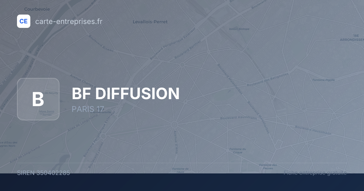 BF DIFFUSION — 350402285 — fiche entreprise