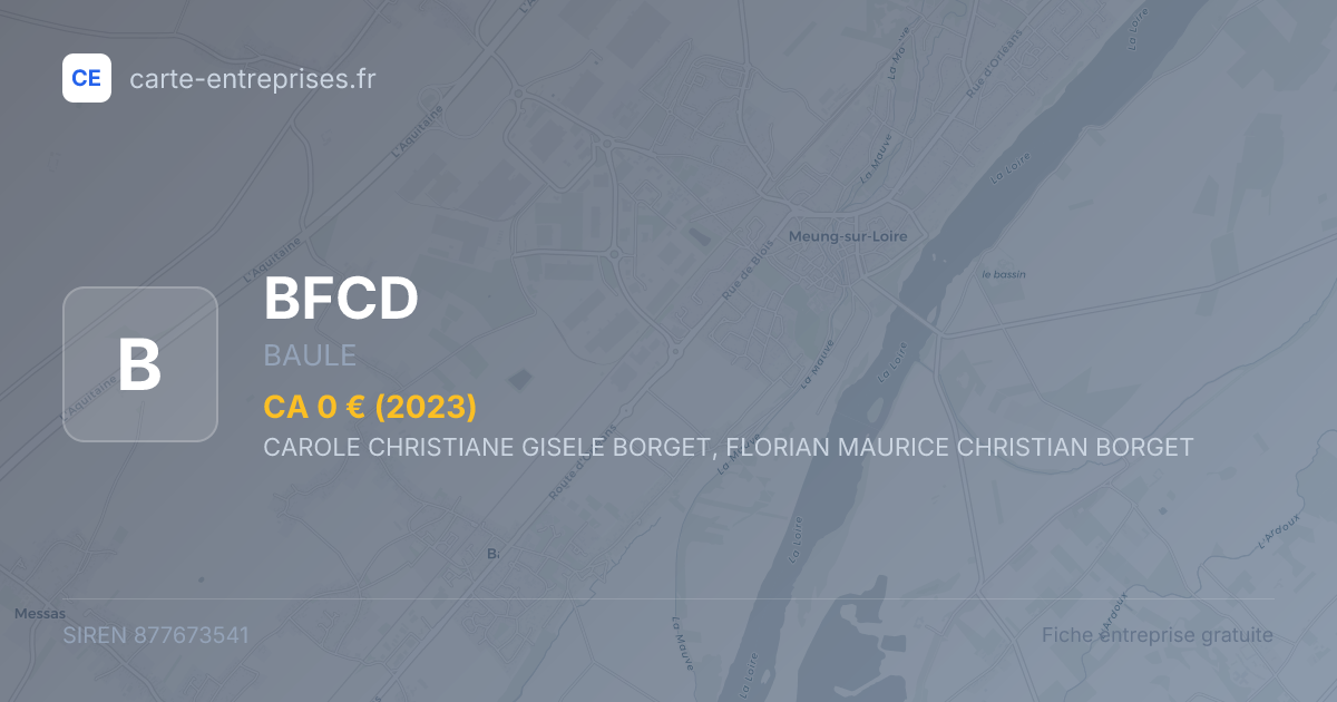 BFCD — 877673541 — fiche entreprise