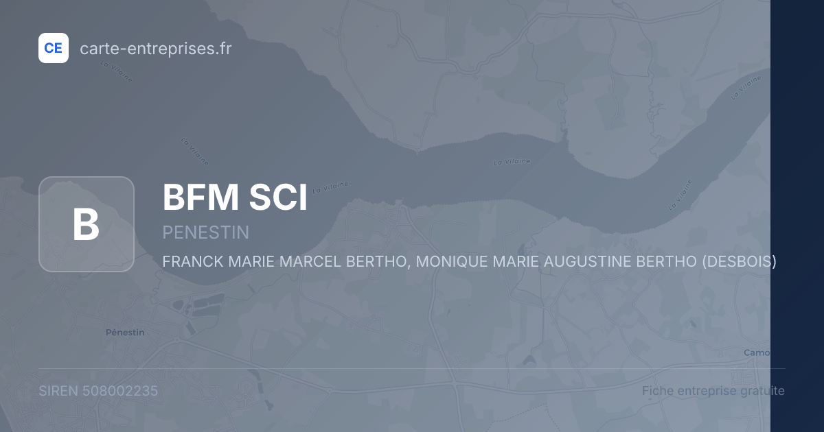 BFM SCI — 508002235 — fiche entreprise