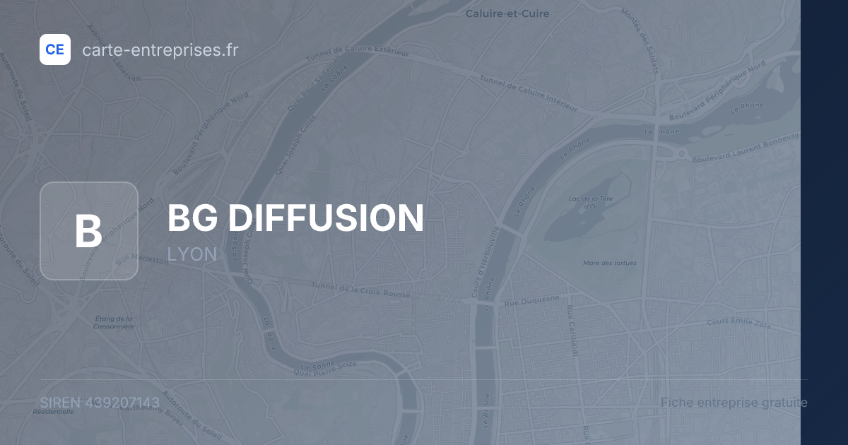 BG DIFFUSION — 439207143 — fiche entreprise