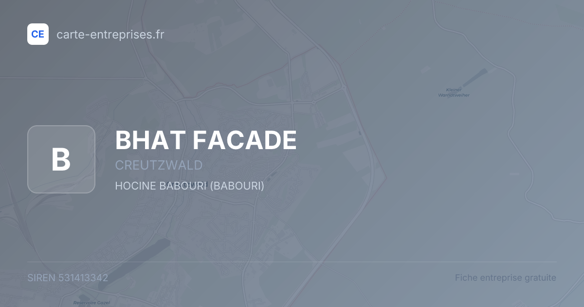 BHAT FACADE — 531413342 — fiche entreprise