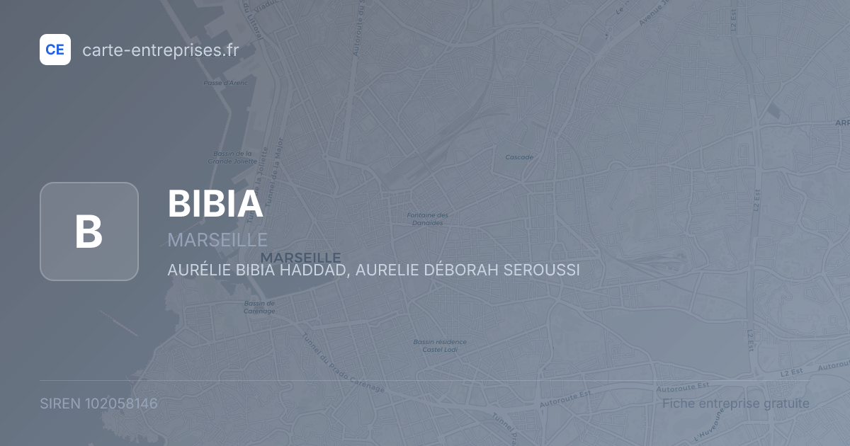 BIBIA — 102058146 — fiche entreprise