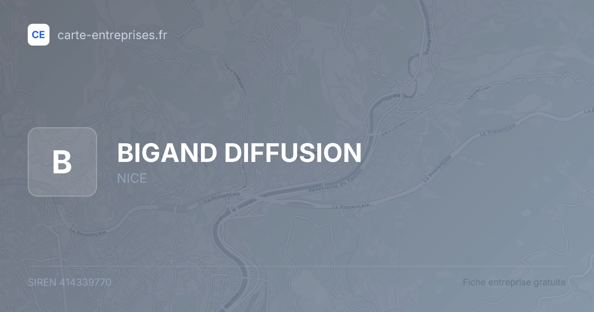 BIGAND DIFFUSION — 414339770 — fiche entreprise