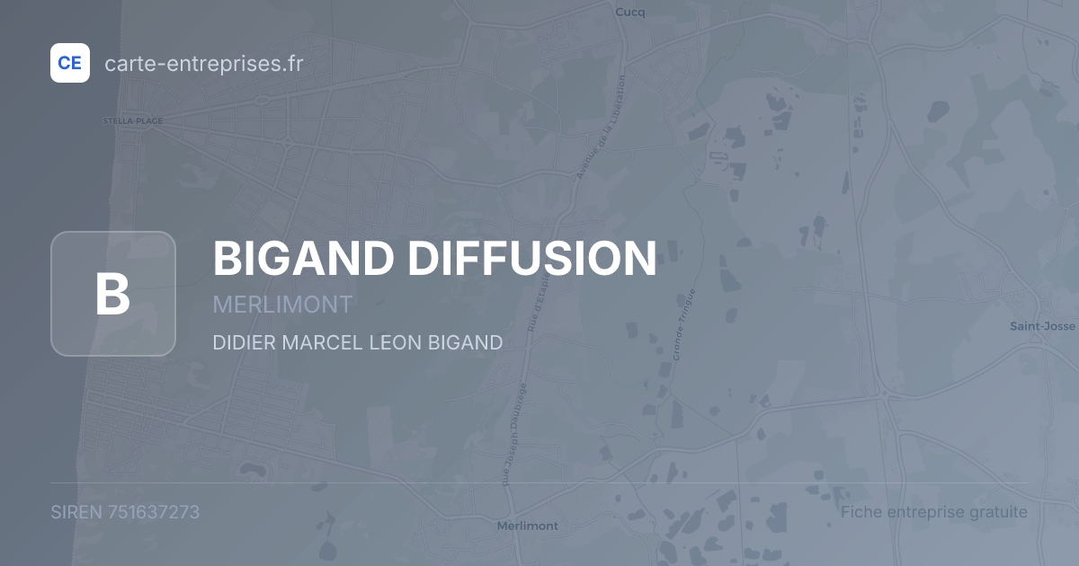 BIGAND DIFFUSION — 751637273 — fiche entreprise