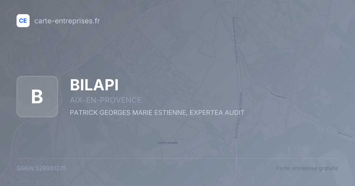 BILAPI — 529981375 — fiche entreprise