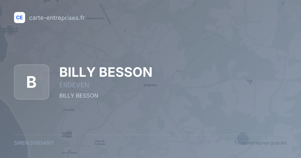 BILLY BESSON — 511854911 — fiche entreprise