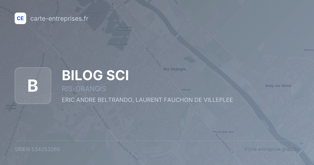 BILOG SCI — 534253265 — fiche entreprise