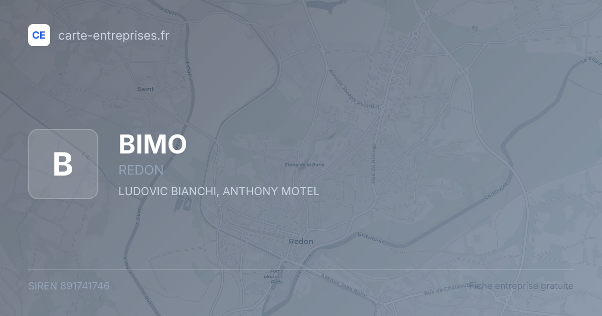 BIMO — 891741746 — fiche entreprise