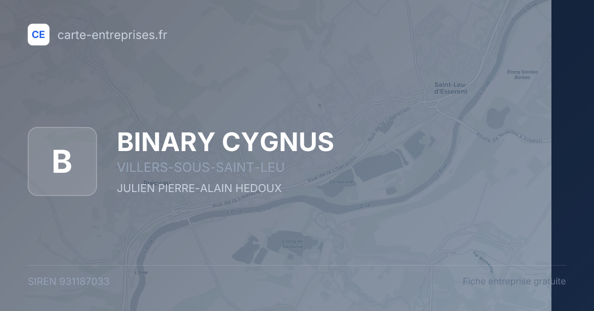 BINARY CYGNUS — 931187033 — fiche entreprise