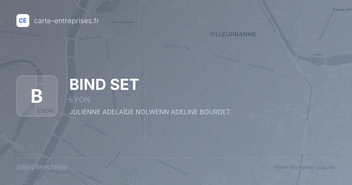 BIND SET — 989679899 — fiche entreprise
