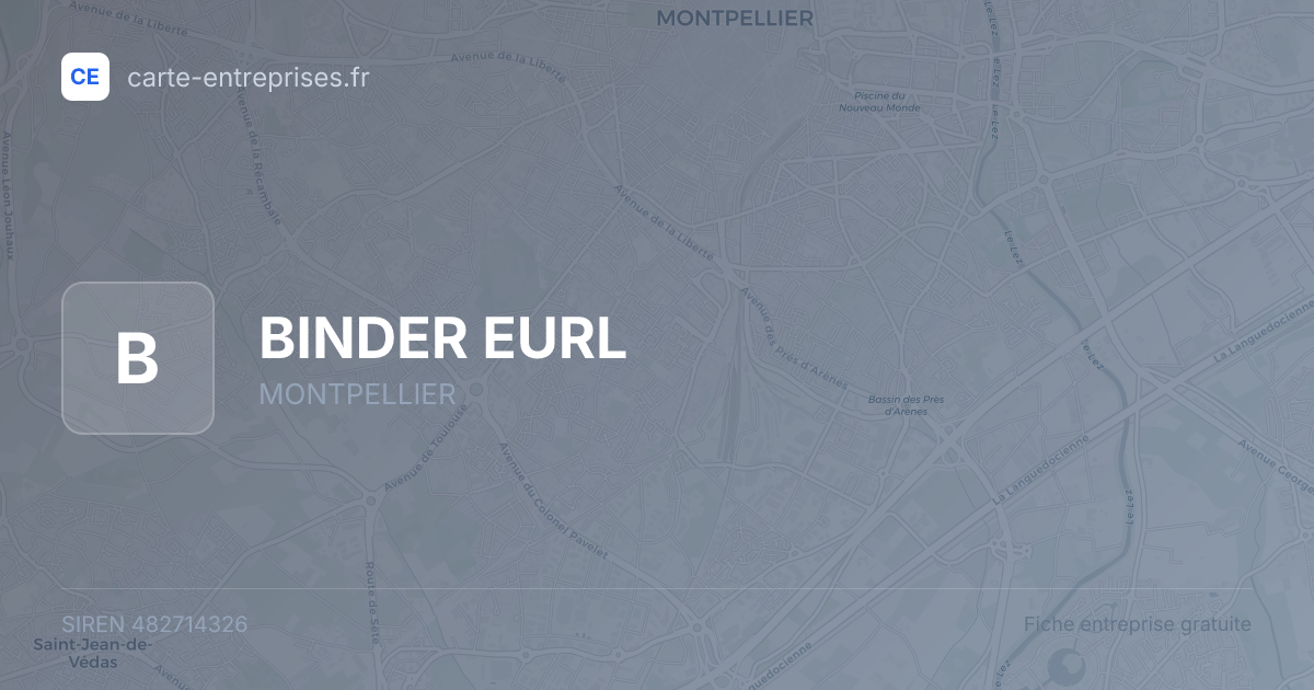 BINDER EURL — 482714326 — fiche entreprise