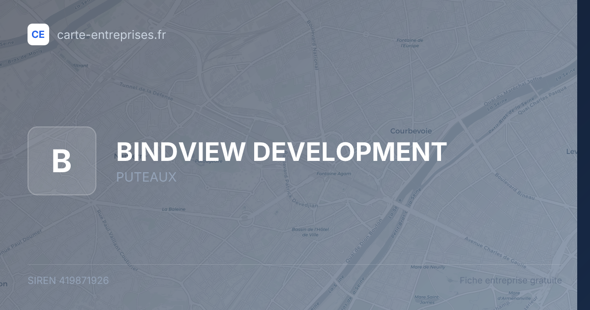 BINDVIEW DEVELOPMENT — 419871926 — fiche entreprise