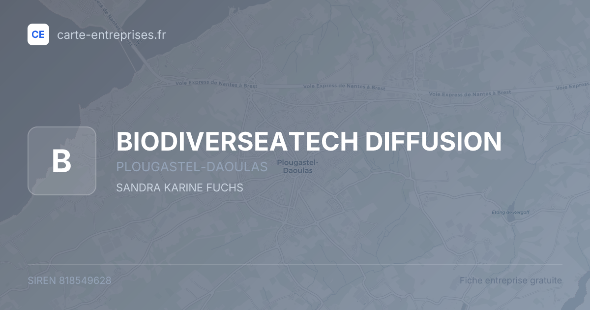 BIODIVERSEATECH DIFFUSION — 818549628 — fiche entreprise