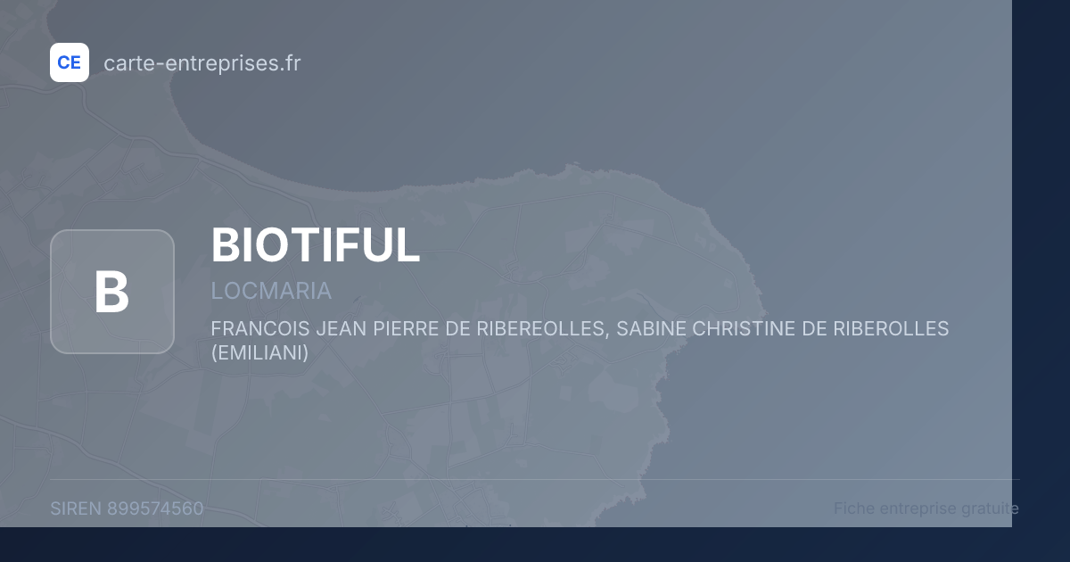 BIOTIFUL — 899574560 — fiche entreprise