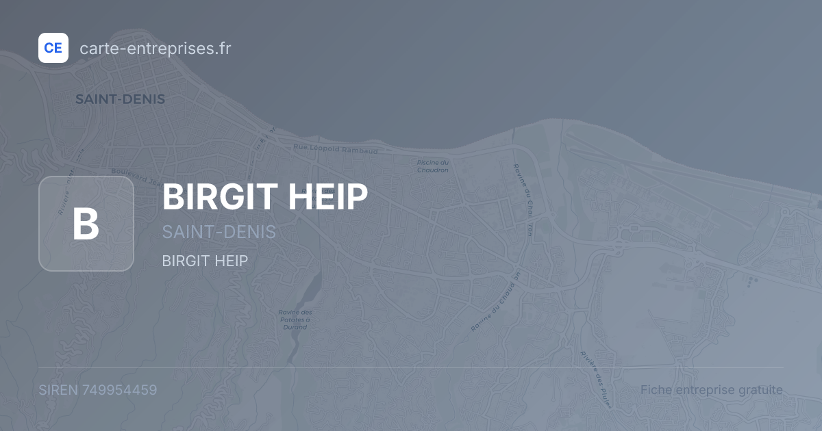 BIRGIT HEIP — 749954459 — fiche entreprise