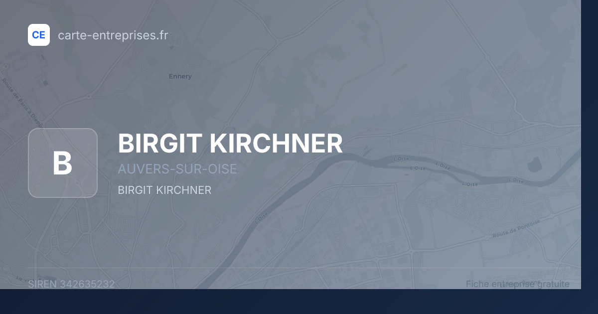 BIRGIT KIRCHNER — 342635232 — fiche entreprise