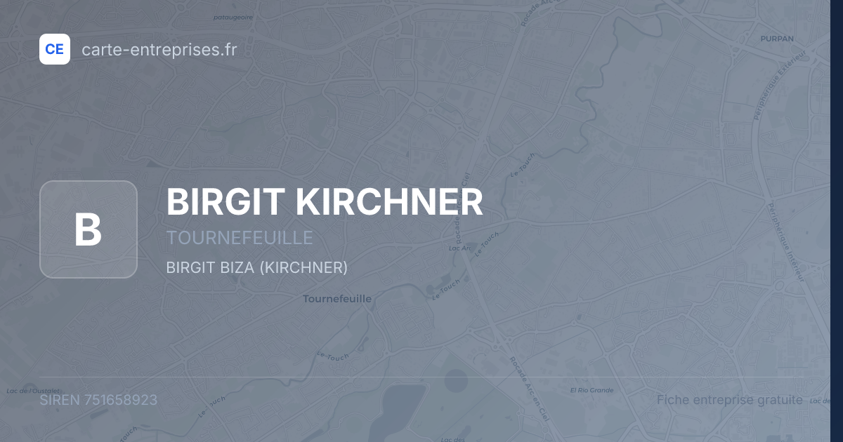BIRGIT KIRCHNER — 751658923 — fiche entreprise