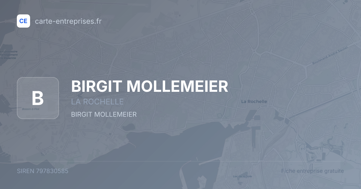 BIRGIT MOLLEMEIER — 797830585 — fiche entreprise