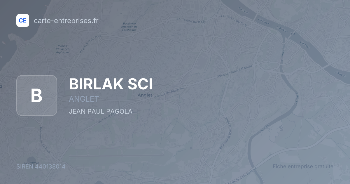 BIRLAK SCI — 440138014 — fiche entreprise