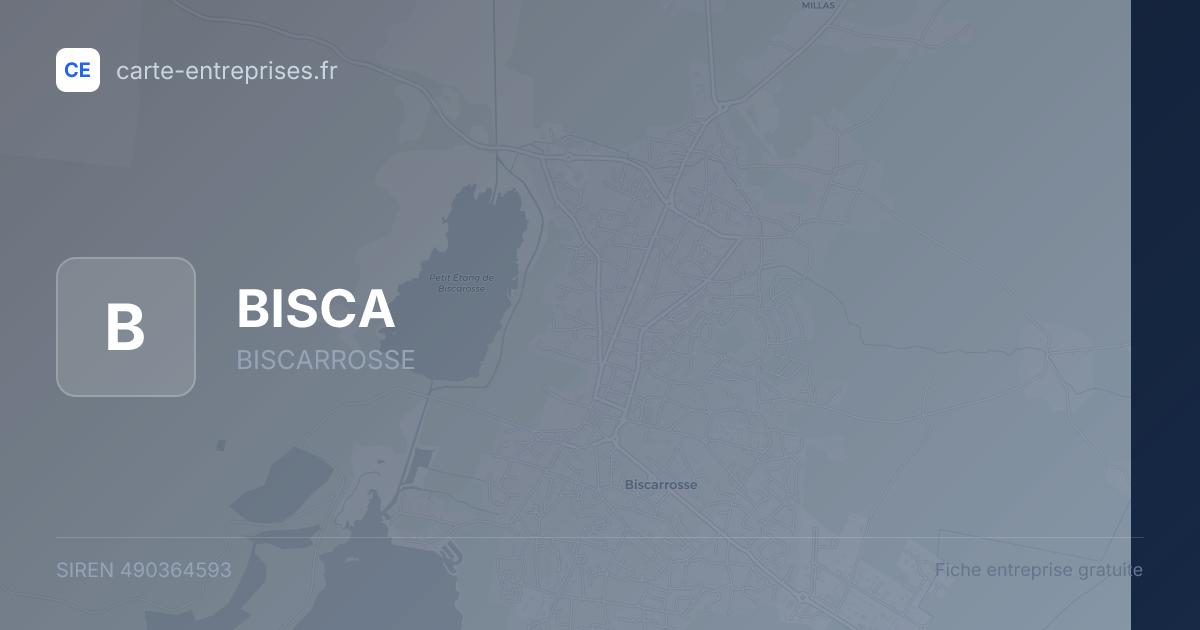 BISCA — 490364593 — fiche entreprise