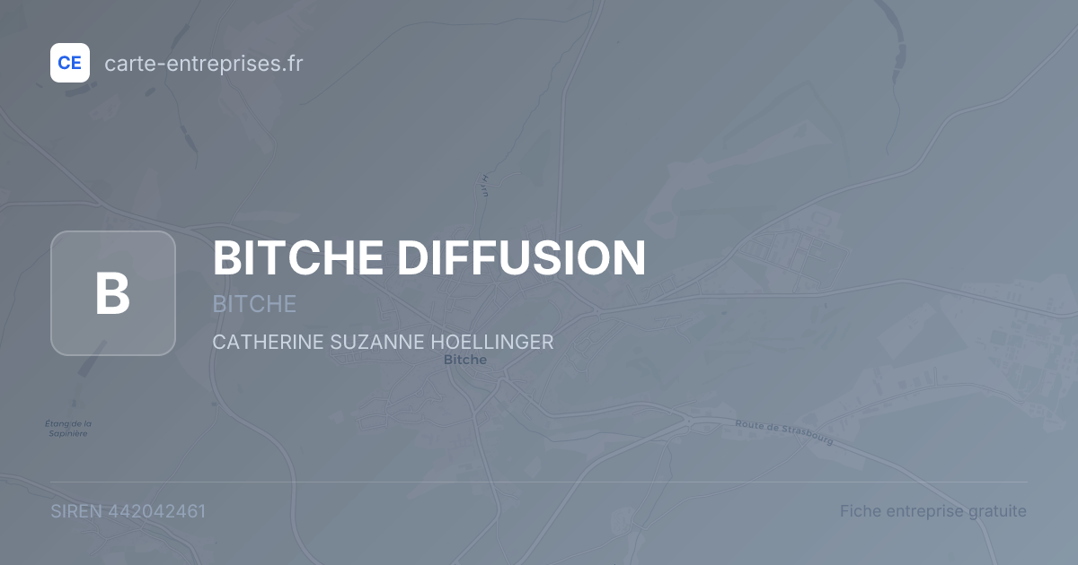 BITCHE DIFFUSION — 442042461 — fiche entreprise