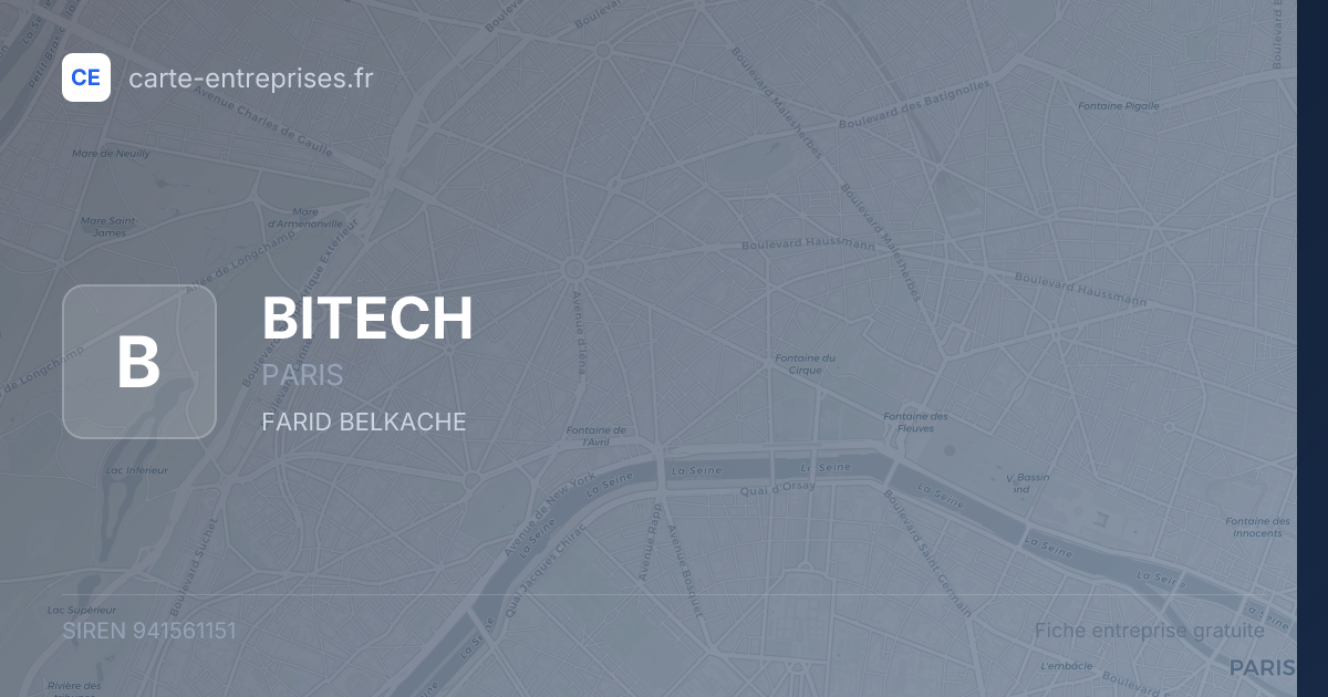 BITECH — 941561151 — fiche entreprise