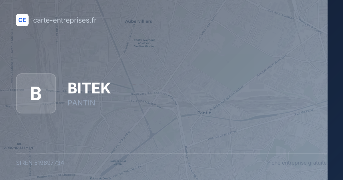 BITEK — 519697734 — fiche entreprise