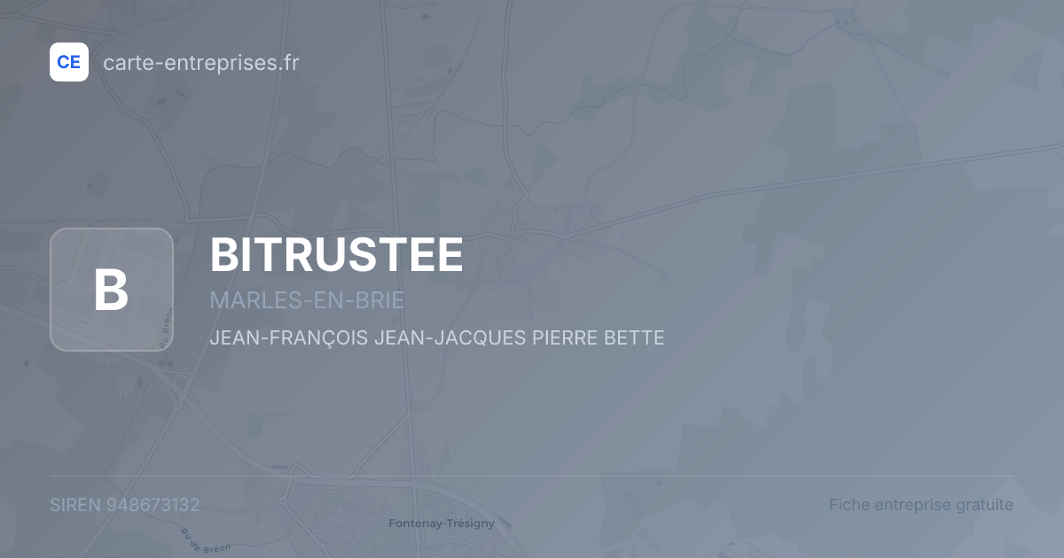 BITRUSTEE — 948673132 — fiche entreprise